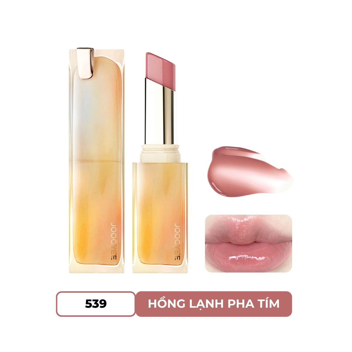 Son Joocyee Dạng Thỏi Căng Bóng Môi Hiệu Ứng Đa Chiều -539 Chilling Water Hill