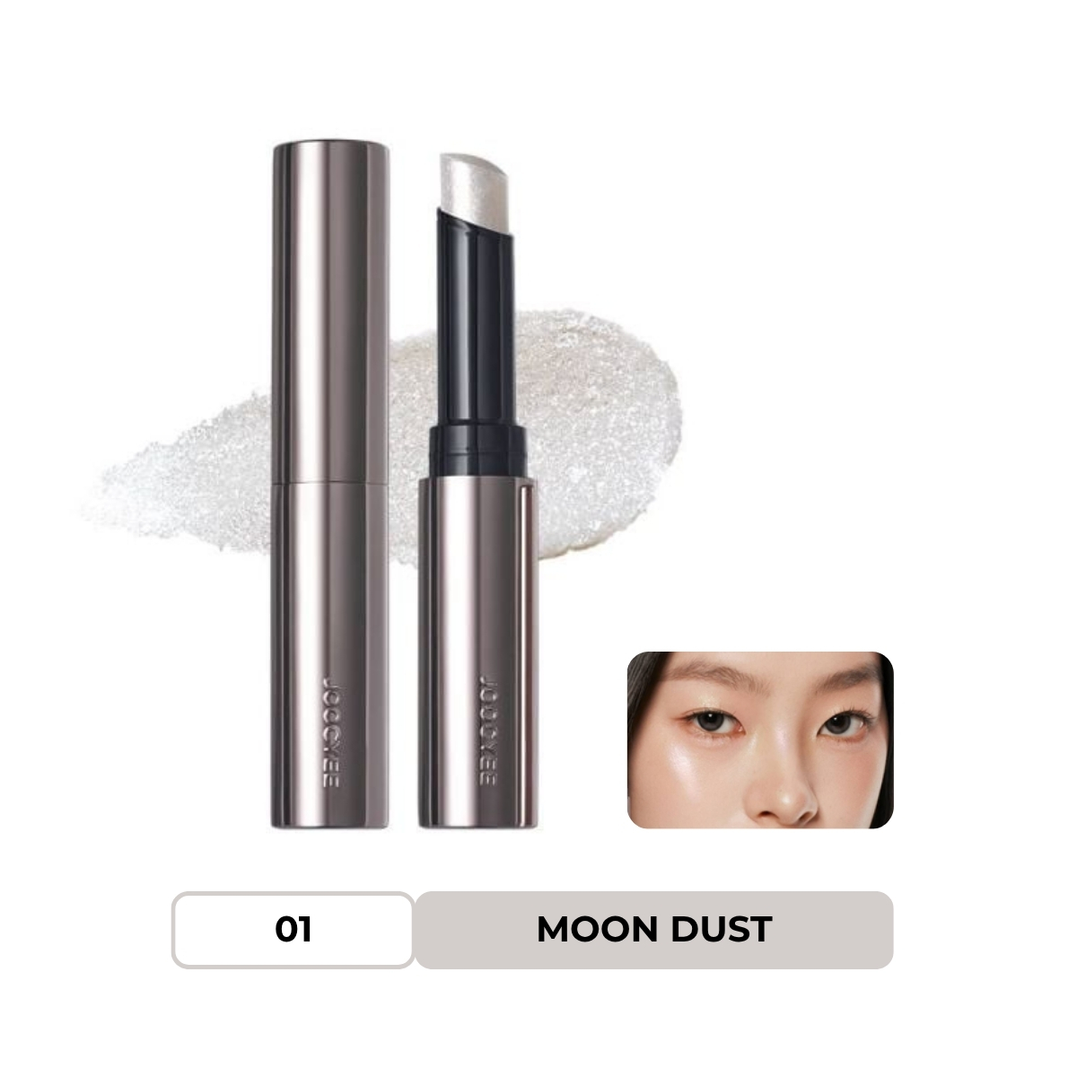 Phấn Bắt Sáng Joocyee Dạng Gel Mịn Nhẹ (Thỏi) - H01 Moon Dust
