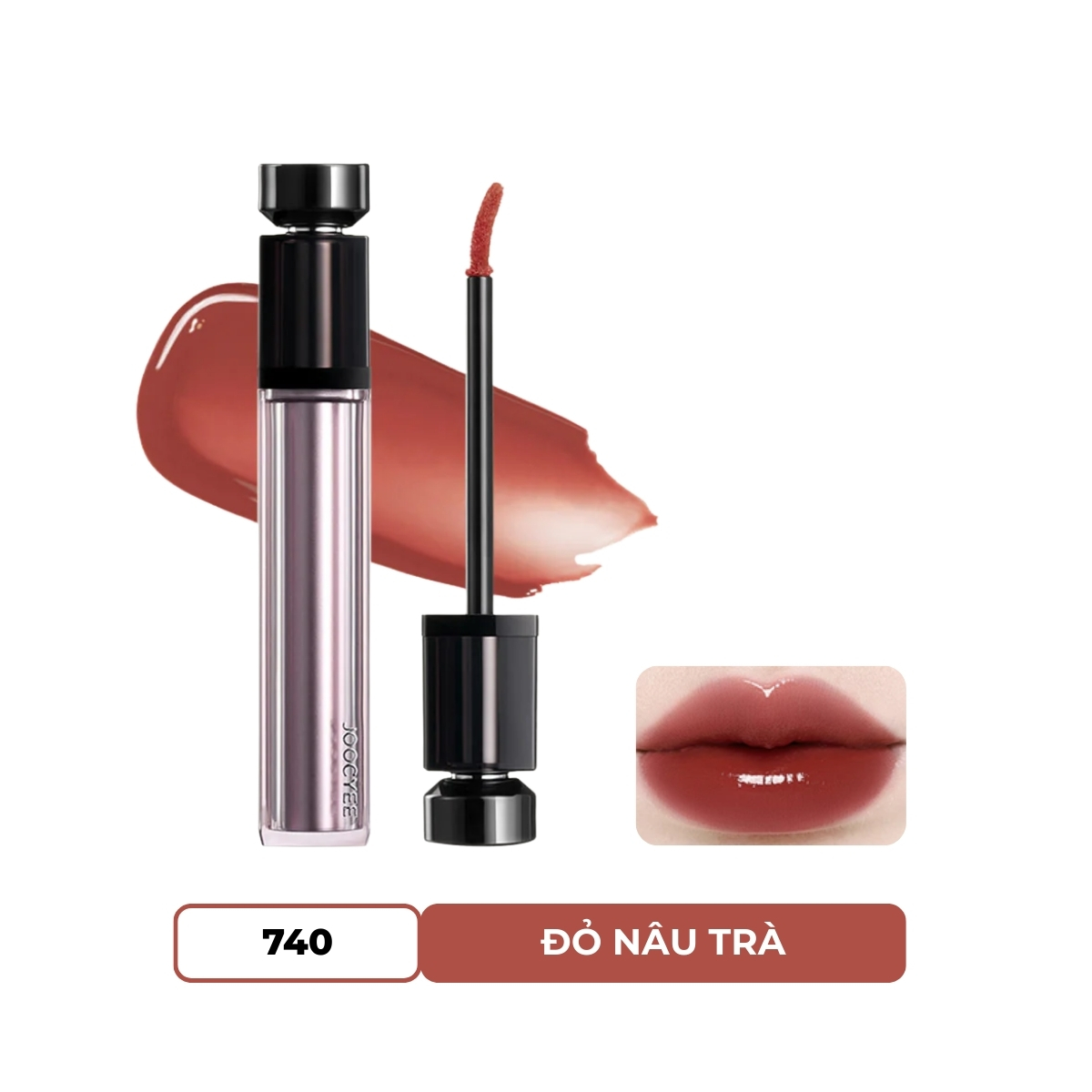 Son bóng Joocyee Essence Mirror Watery Gloss #740 Red Kerria