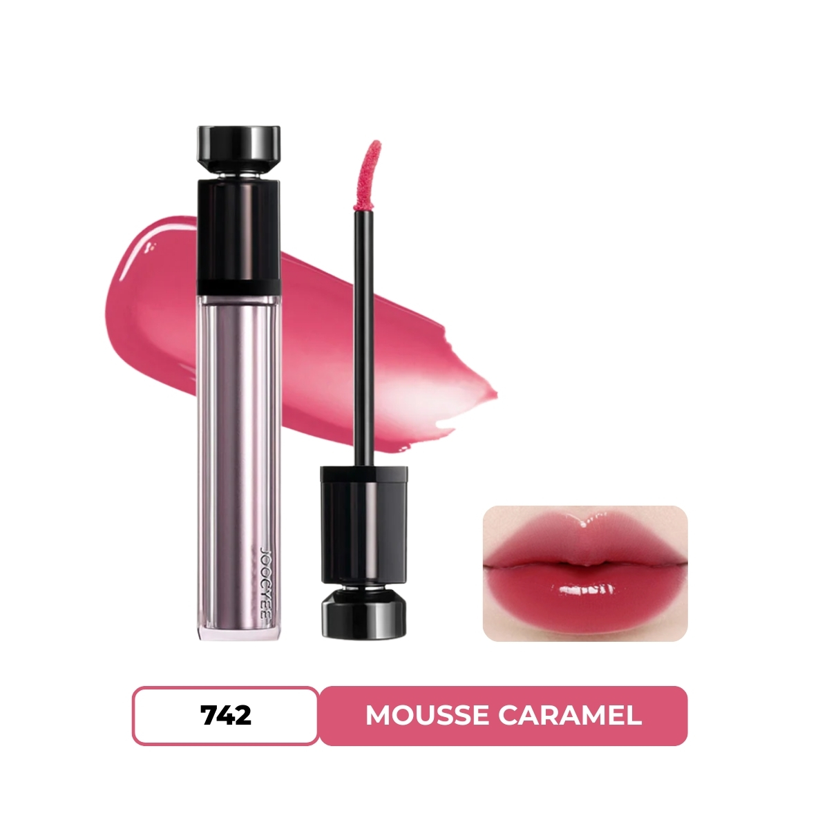 Son bóng Joocyee Essence Mirror Watery Gloss #742 Cold-Soaked Berry