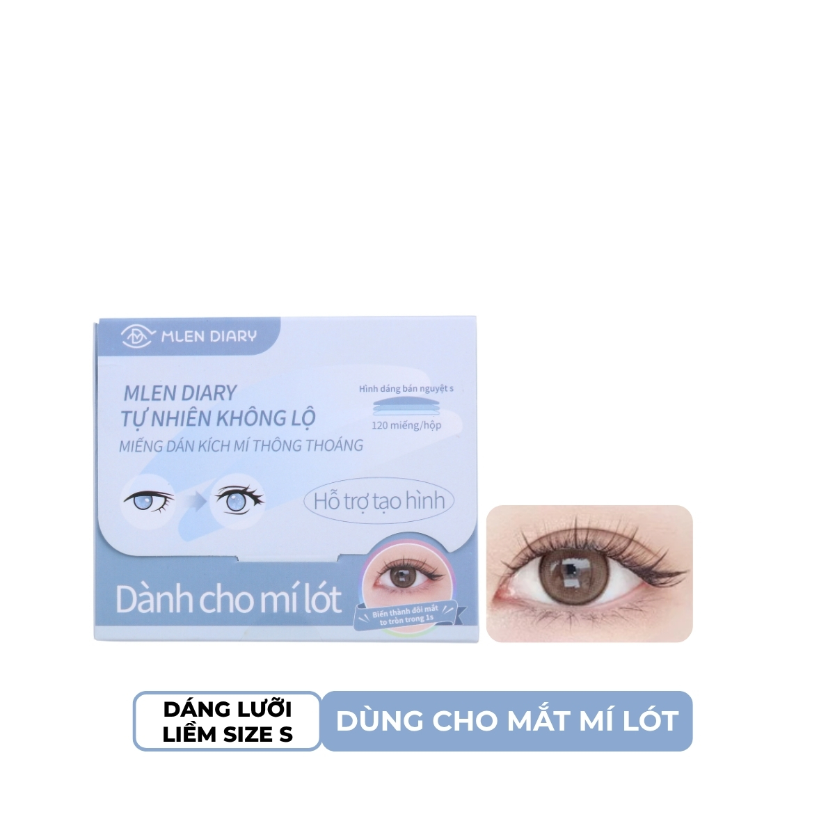 Kích Mí Mlen Diary - Dáng Lưỡi Liềm Size S