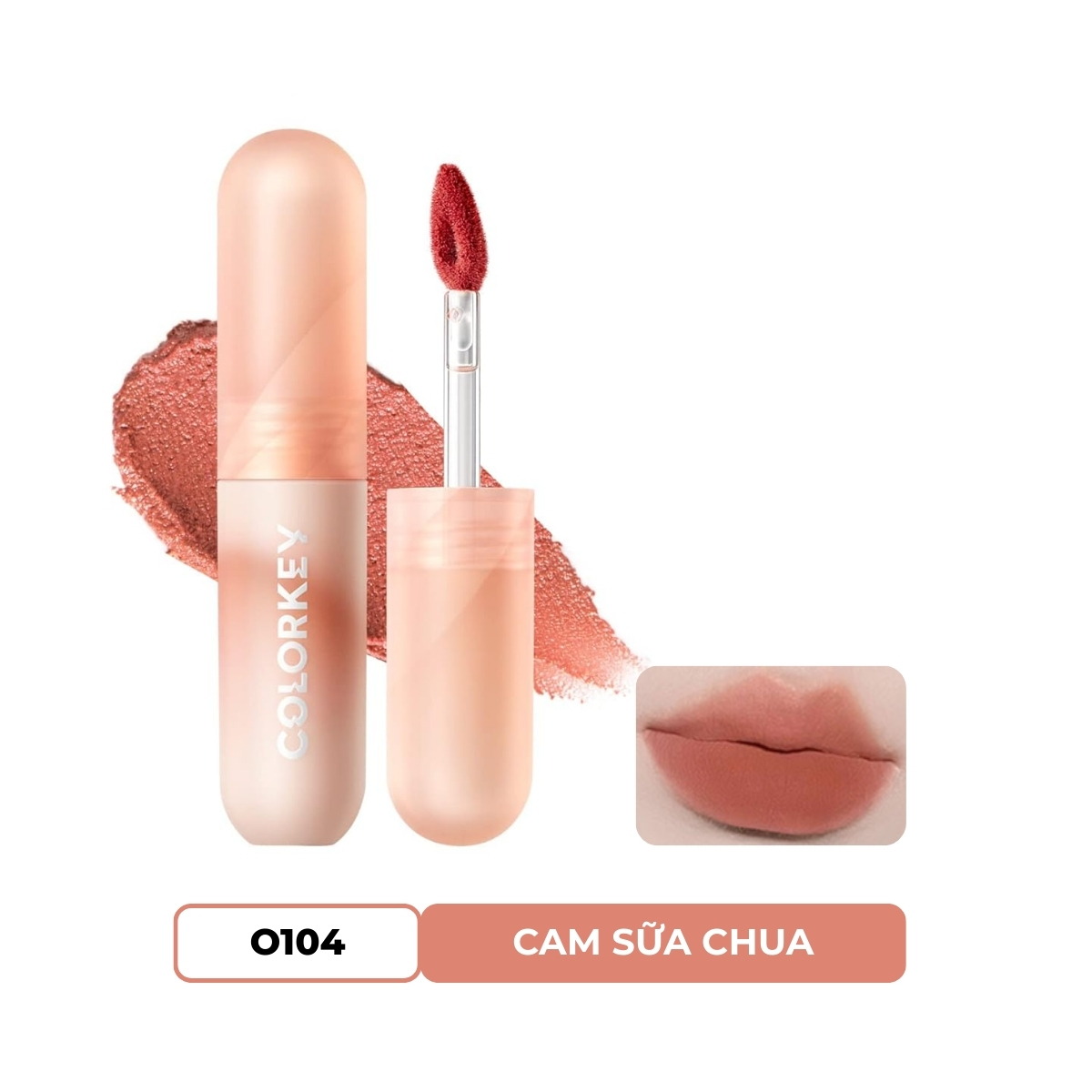 Son Kem Colorkey Mousse Lip Mud Matte #O104 Milk Tea