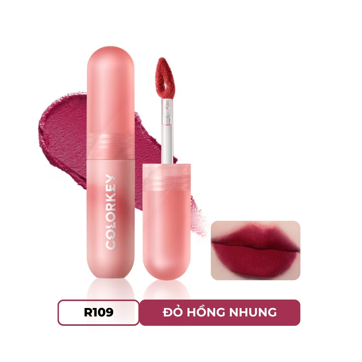 Son Kem Colorkey Mousse Lip Mud Matte #R109 Sunset Blueberries