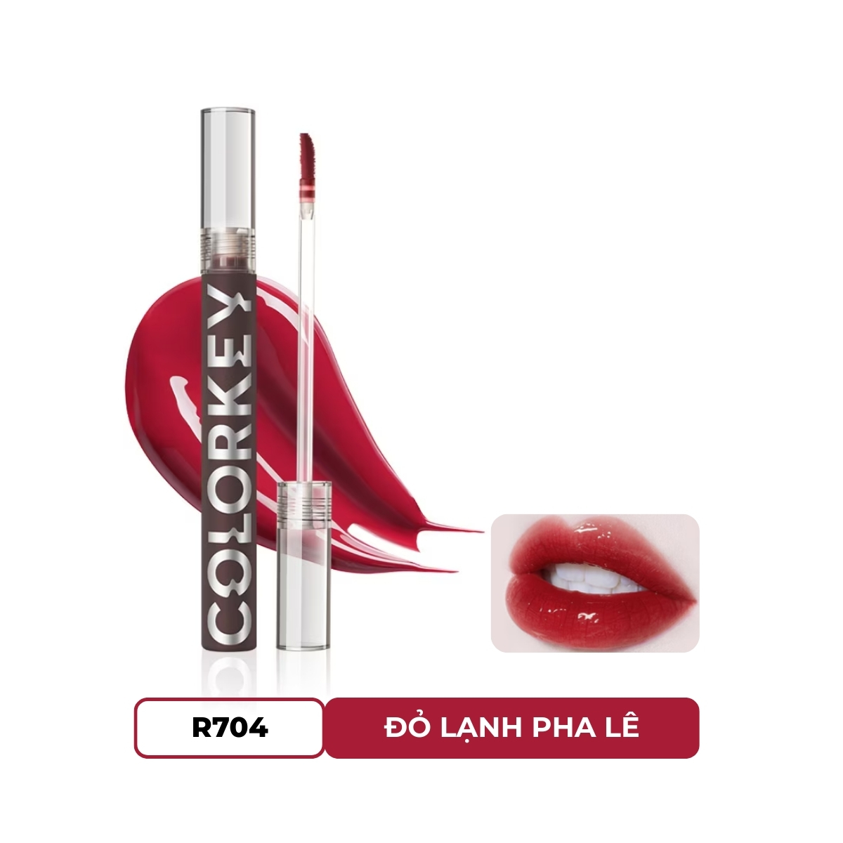 Son Tint Bóng Colorkey Glasting Water Tint #R704