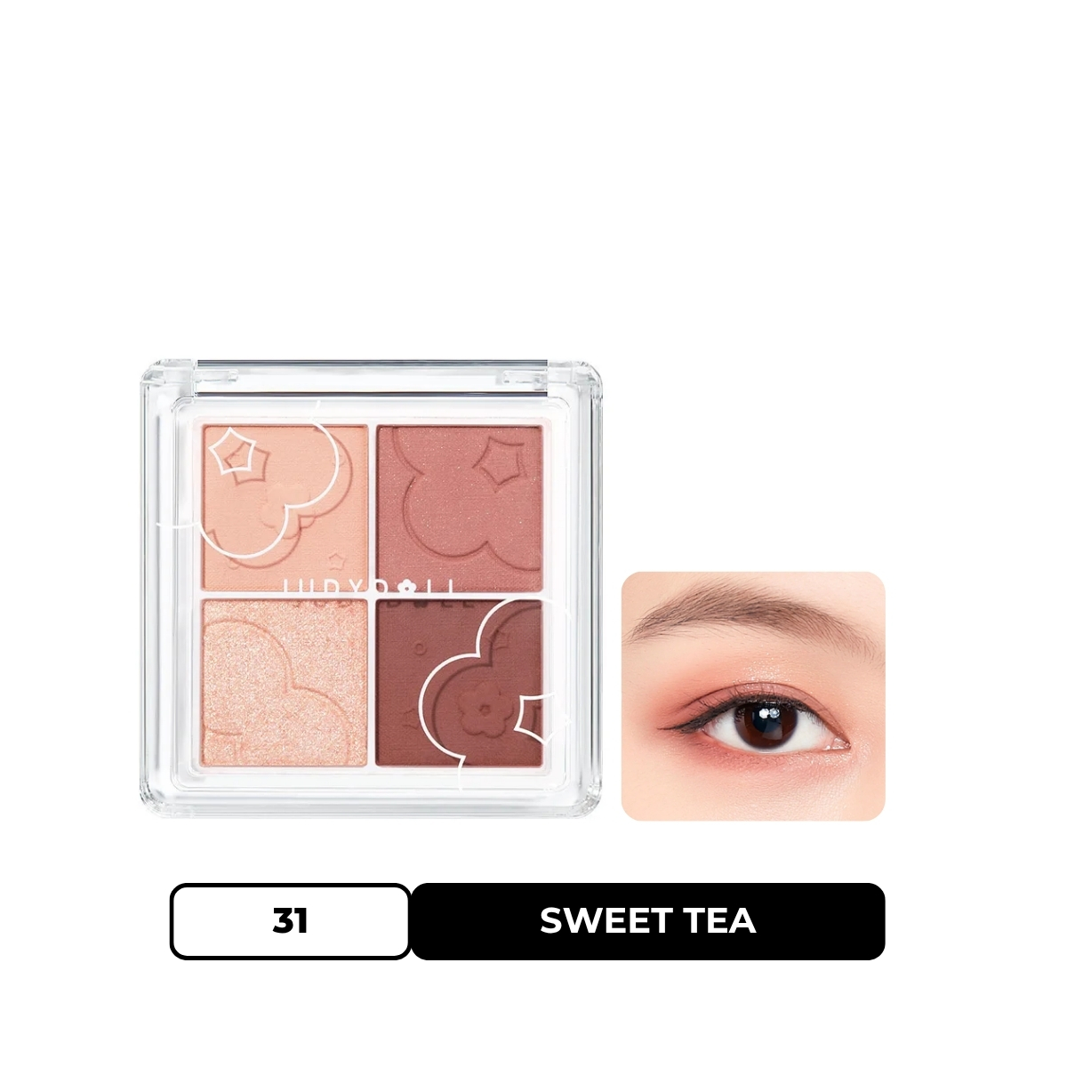 Phấn Mắt Judydoll 4 Color Eyeshadow 4 Ô - 31 Sweet Tea