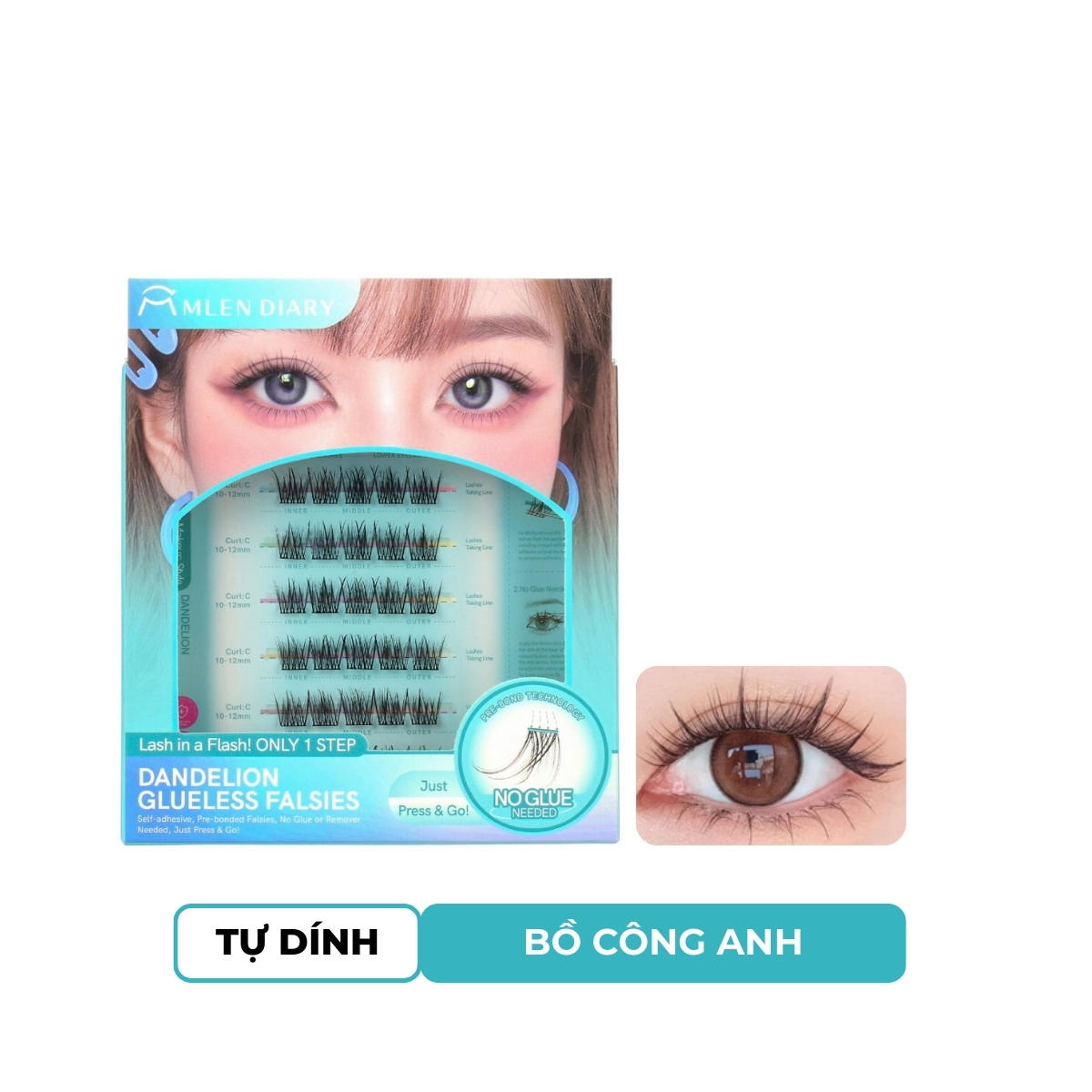 Mi Giả Mlen Diary Tự Dính - Bồ Công Anh