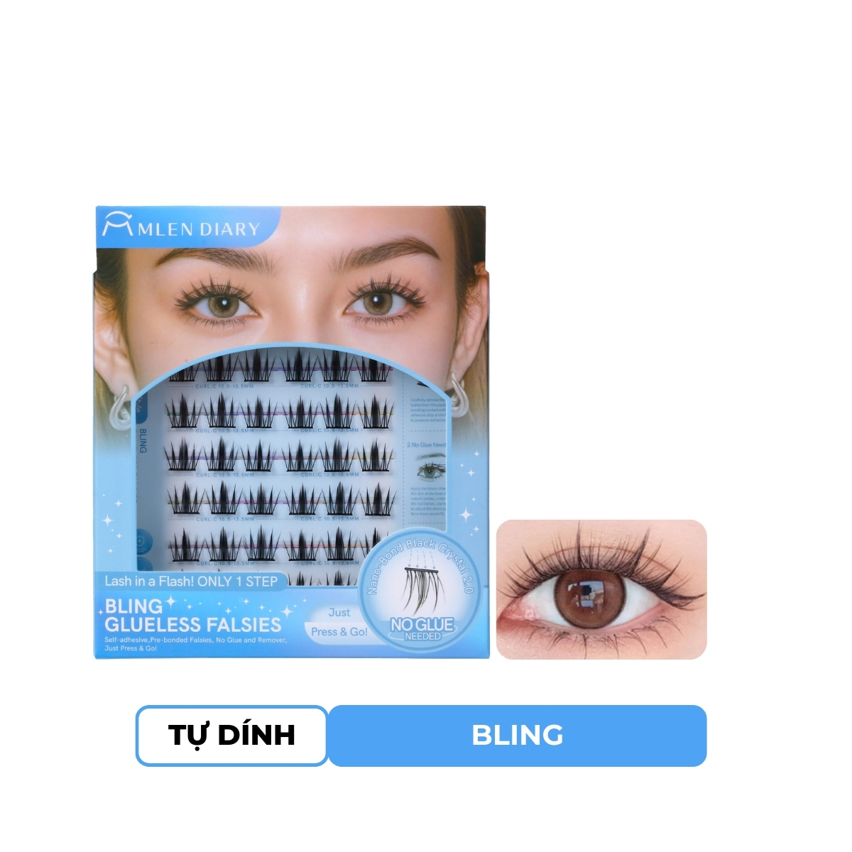 Mi Giả Mlen Diary Tự Dính - Bling