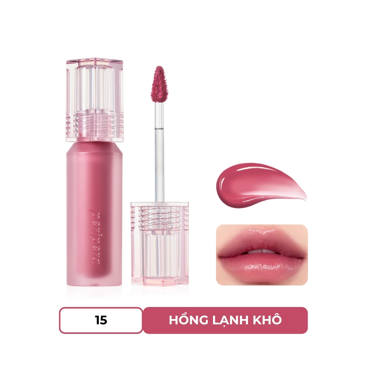 Son Tint Peripera Water Bare Tint 3.7g Màu #15 Buying Pink