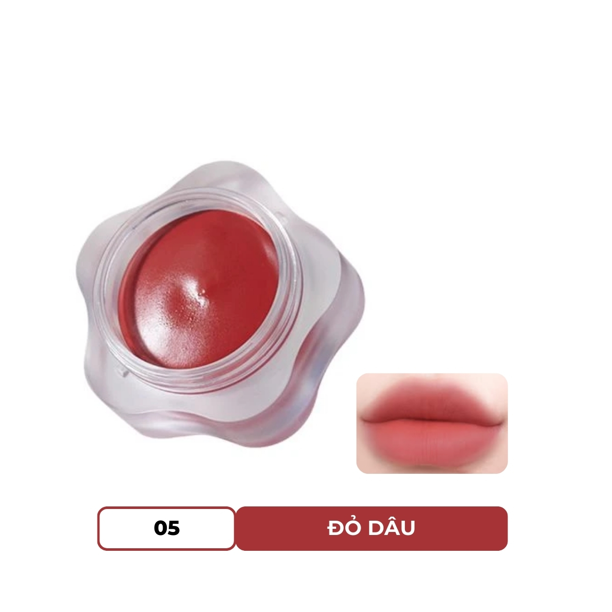 Son Bùn Dearmay Pure Falling Mood Lip Pot Thuần Chay 05 Stolen Kiss