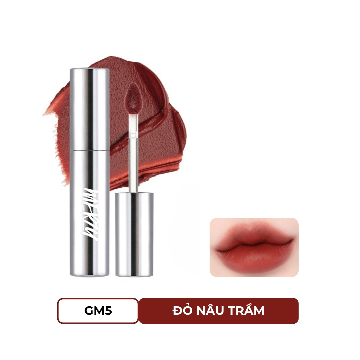 Son Tint Merzy The Glam Mellow Tint #GM5 Fearless Red