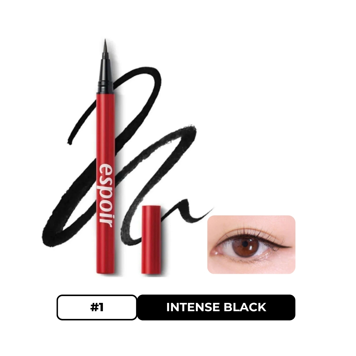 Dạ Kẻ Mắt Espoir Nomudging Brush Liner #1 Intense Black