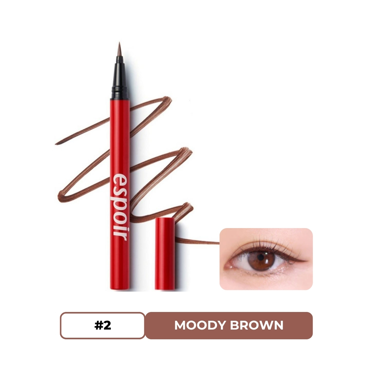 Dạ Kẻ Mắt Espoir Nomudging Brush Liner #2 Moody Brown