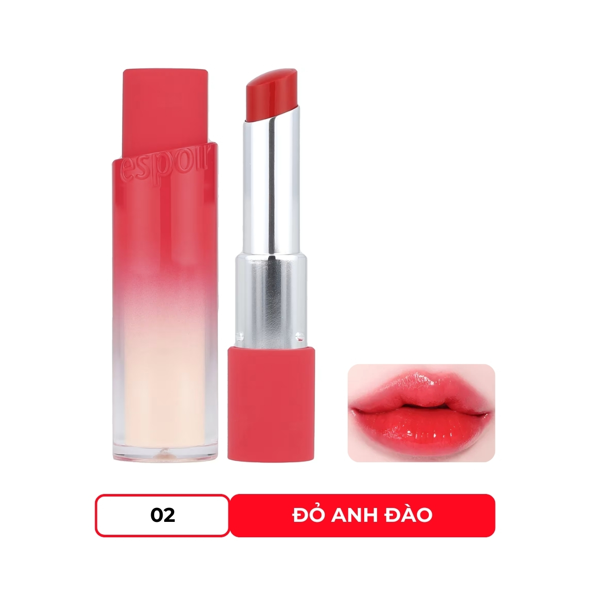 Son Dưỡng Espoir Nowear Lipstick Balming Glow #2 Berry Core