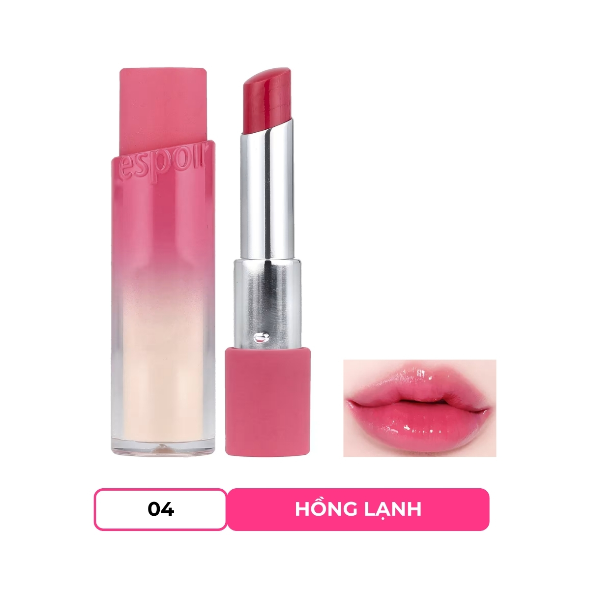 Son Dưỡng Espoir Nowear Lipstick Balming Glow #4 Hey Bestie