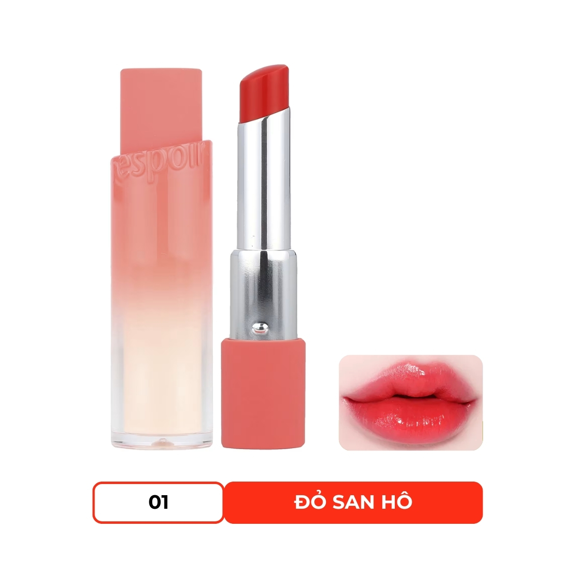 Son Dưỡng Espoir Nowear Lipstick Balming Glow #1 Vividi