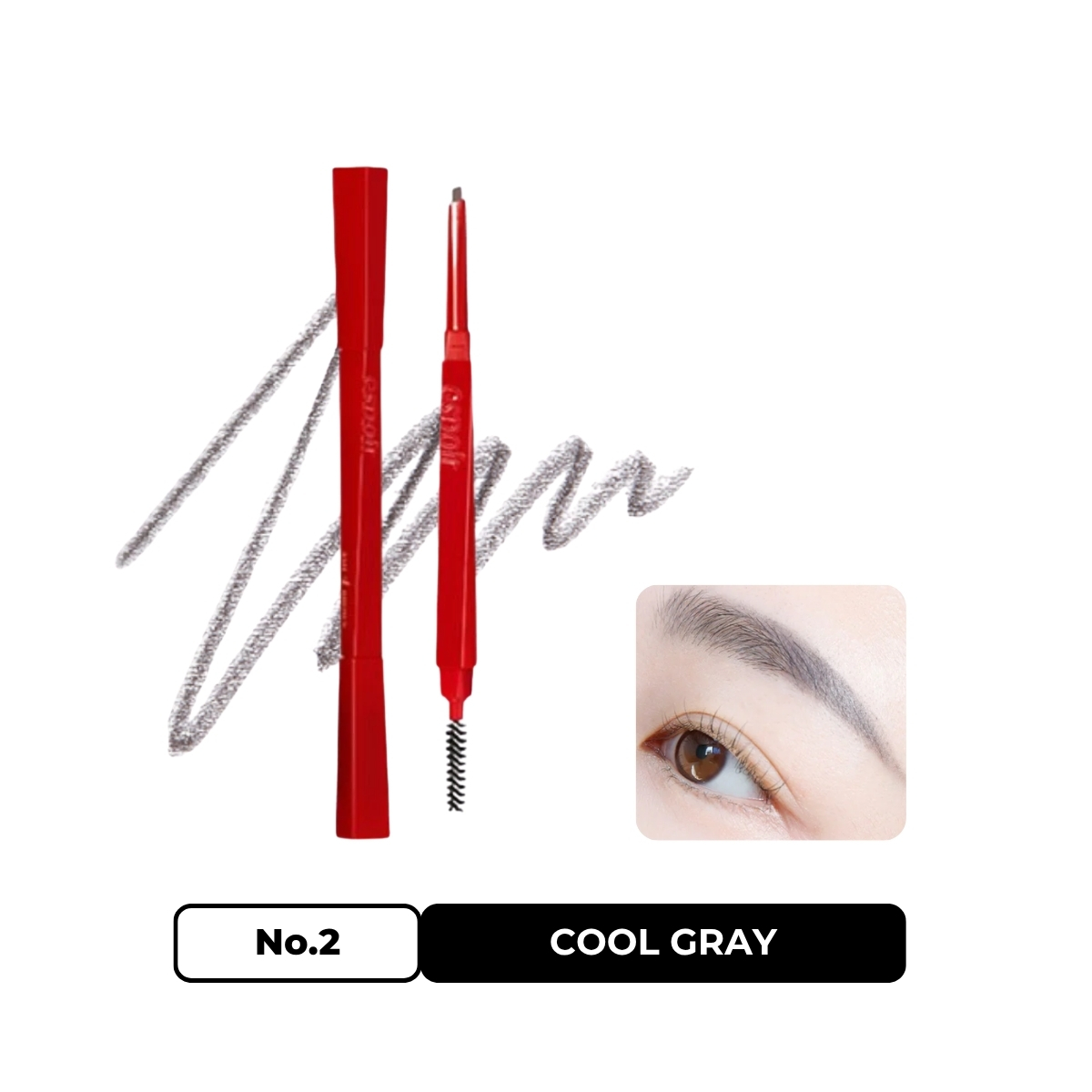 Chì Kẻ Mày Espoir The Brow Balance Pencil No.2 Cool Gray