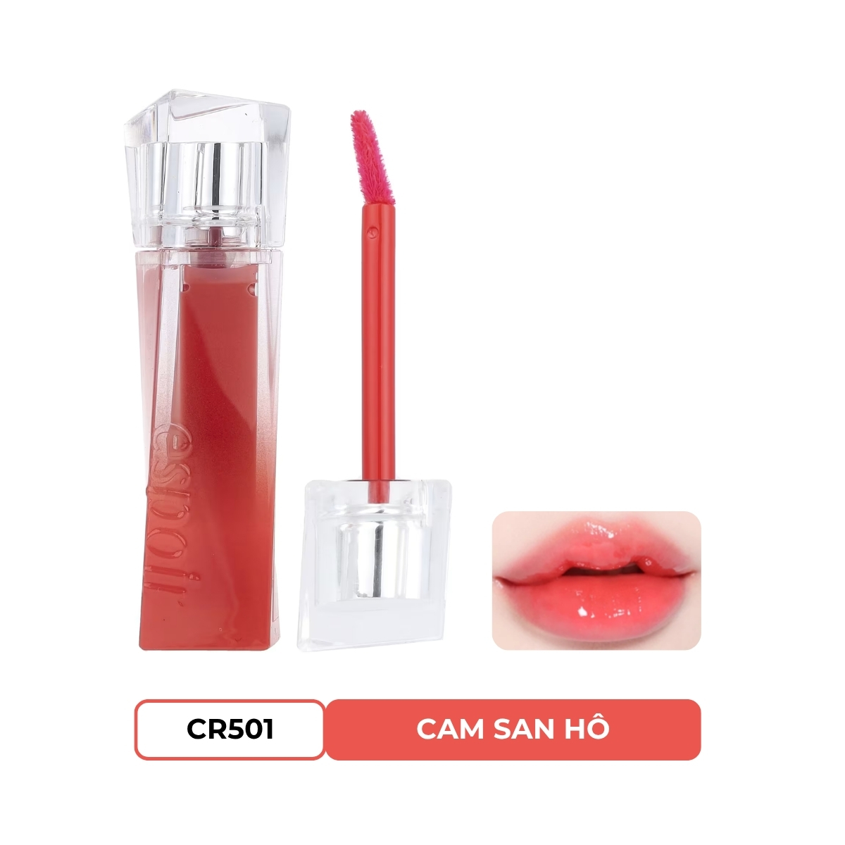 Son Espoir Couture Lip Tint Glaze CR501 Odd Coral
