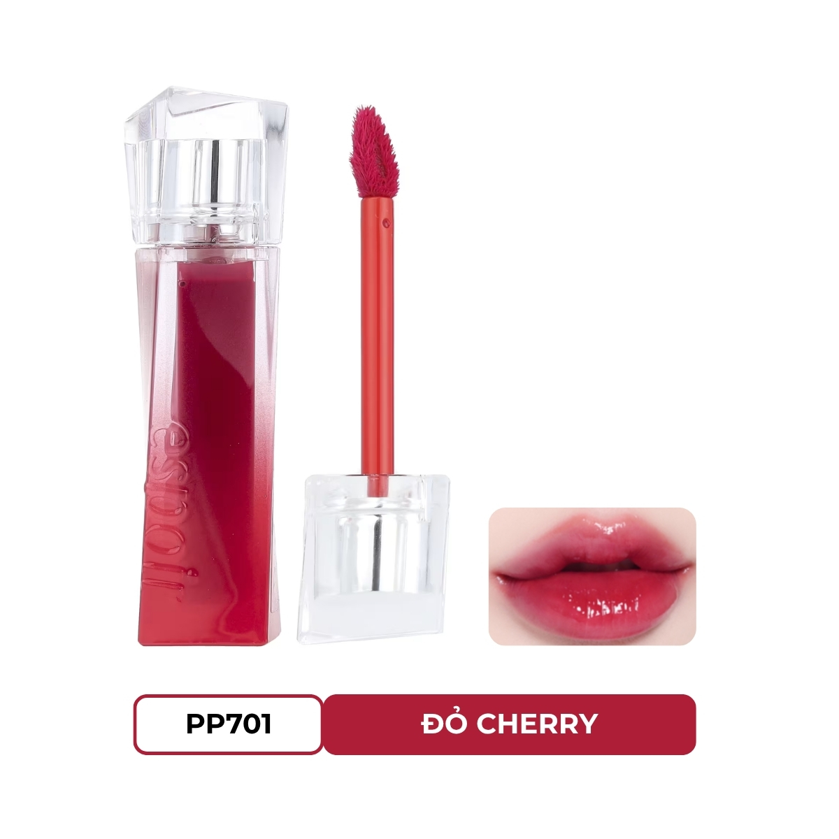 Son Espoir Couture Lip Tint Glaze PP701 Hushed Cherry