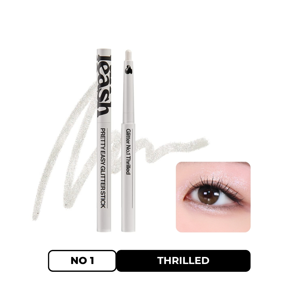 Phấn Mắt Unleashia Pretty Easy Glitter Stick Bút Nhũ - NO1 Thrilled