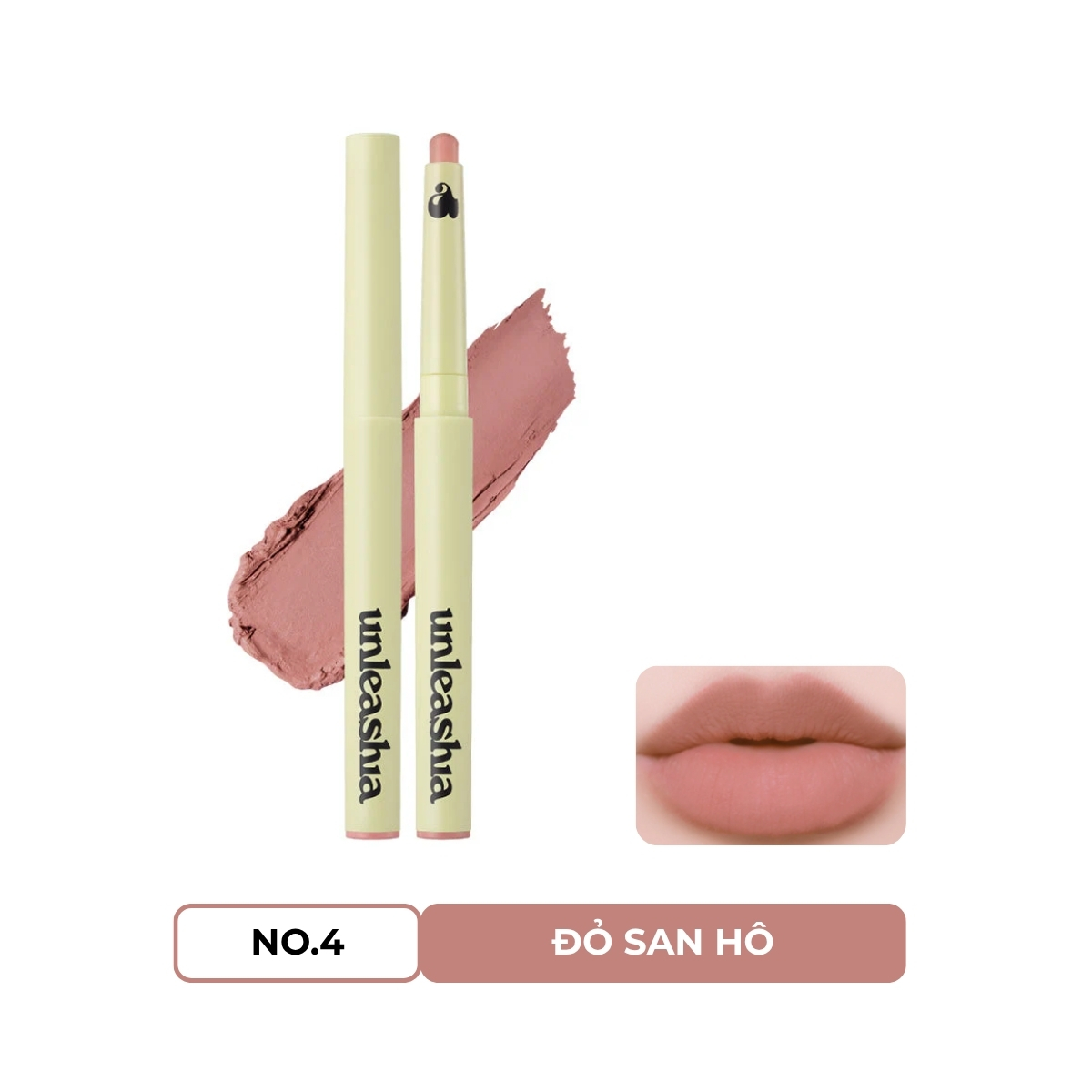 Chì Kẻ Viền Môi Unleashia Oh! Happy Day Lip Pencil - NO.4 BAE BAE