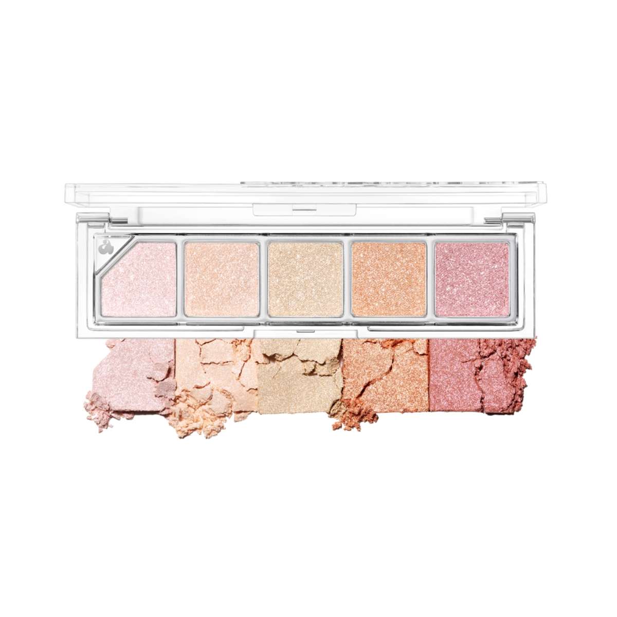 Phấn Bắt Sáng Unleashia Mood Shower Face Palette - NO.100 Ballerina Shower