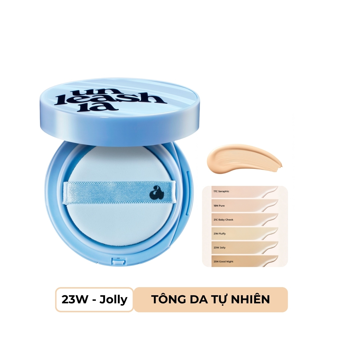 Phấn Nước Unleashia Babe Skin Baby Blue Cushion - 23W Jolly