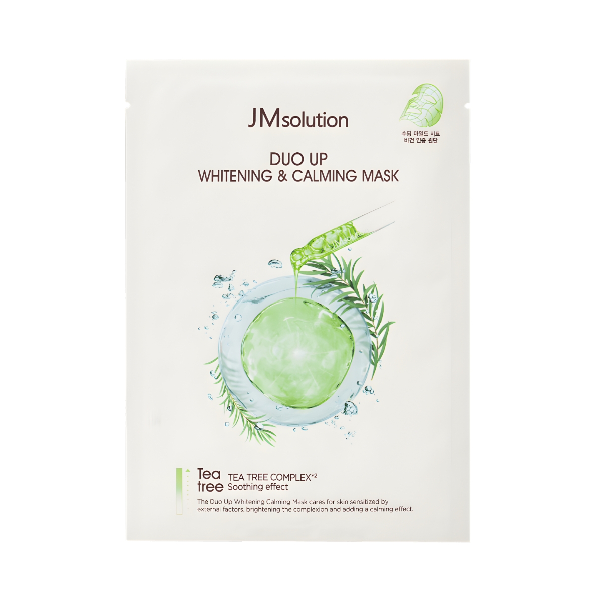 Mặt Nạ JM Solution Duo Up Whitening Calming Mask Teatree