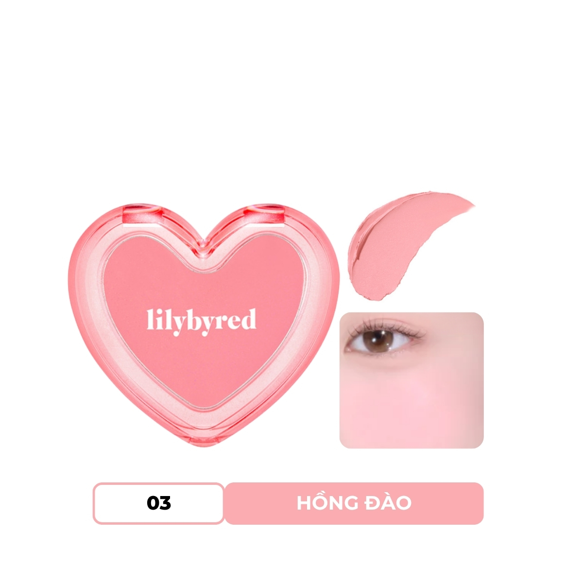 Phấn Má Lilybyred Luv Beam Sherbet Cheek Dạng Kem Xốp #03 Peach Topping