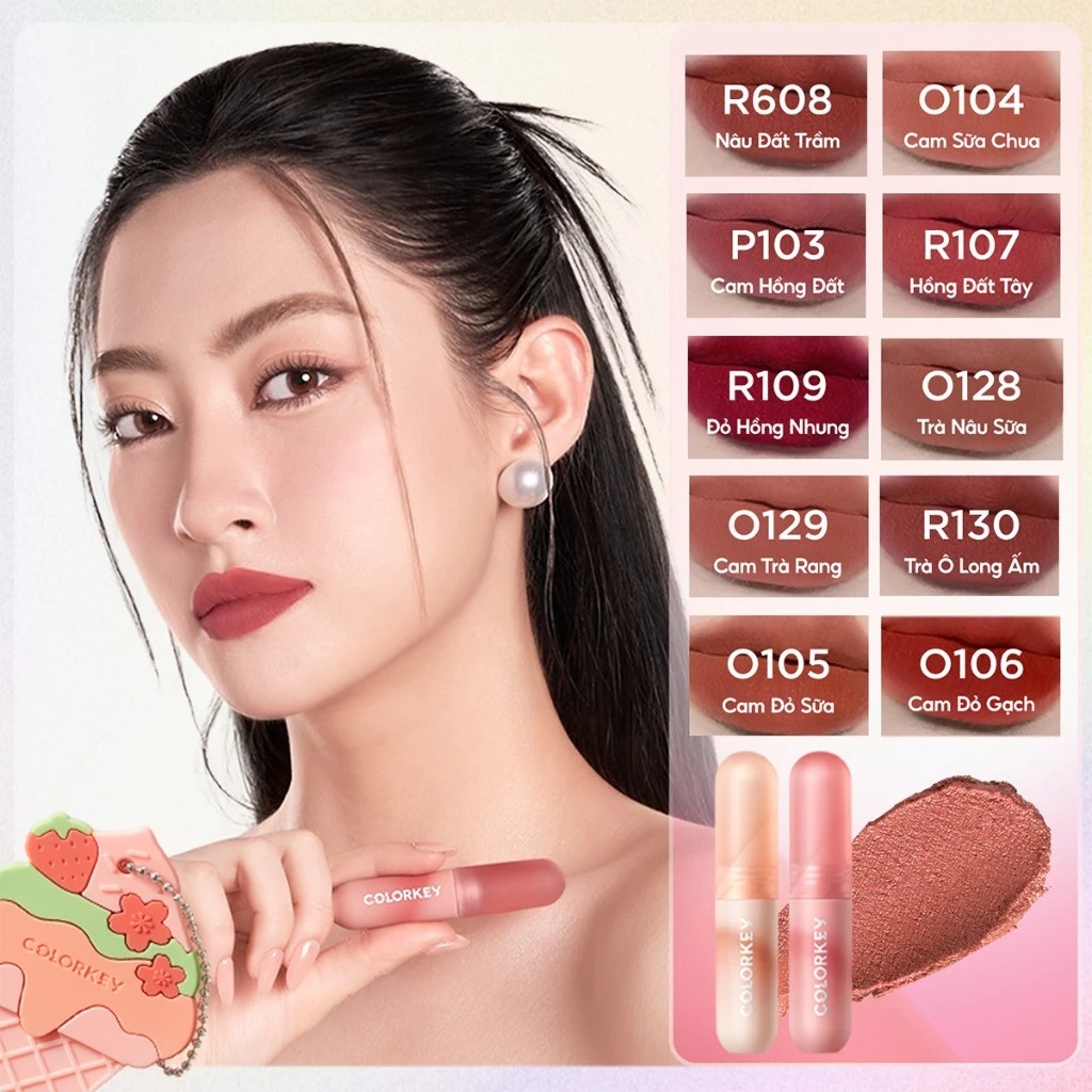 Son Kem Colorkey Mousse Lip Mud Matte #O104 Milk Tea