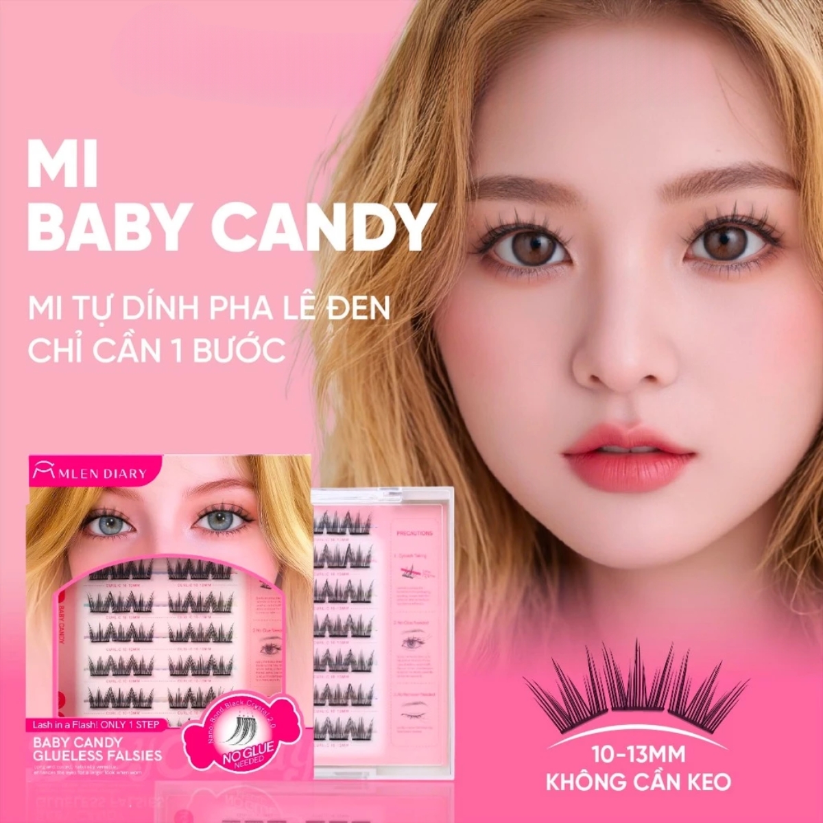 Mi Giả Mlen Diary Tự Dính - Baby Candy