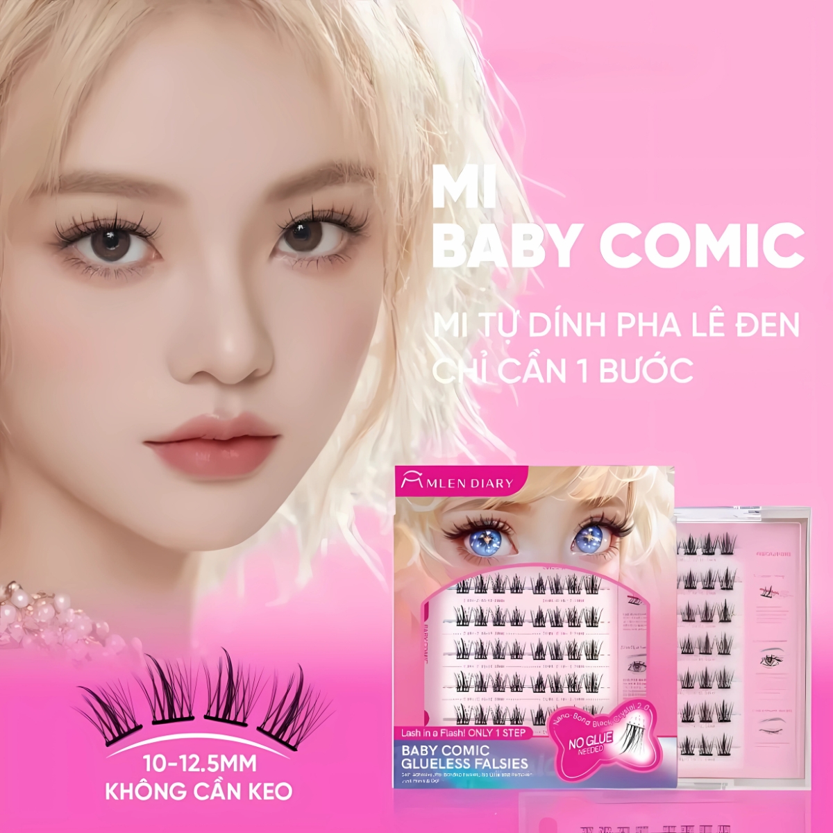 Mi Giả Mlen Diary Tự Dính - Baby Comic
