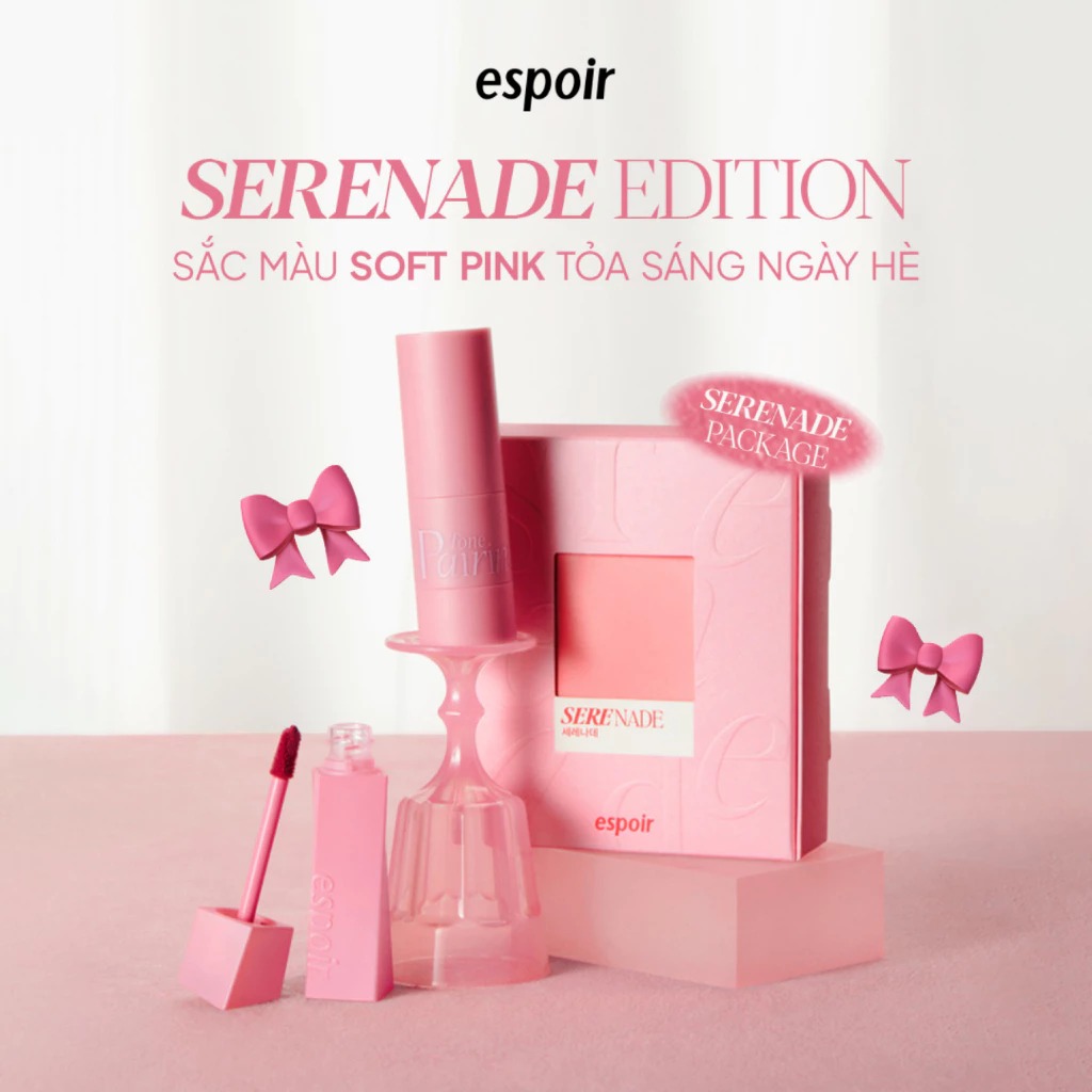 Bộ Sản Phẩm Espoir Serenade Edition Set (Son Tint + Má Hồng)
