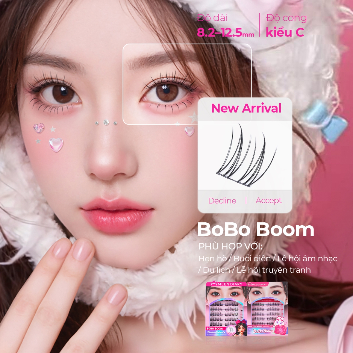Mi Giả Mlen Diary Tự Dính - Bobo Boom