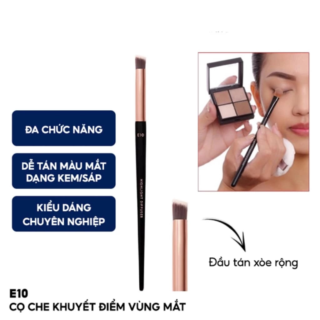 Cọ Tán Phấn Mắt Vacosi Highlight Diffuser Brush - E10