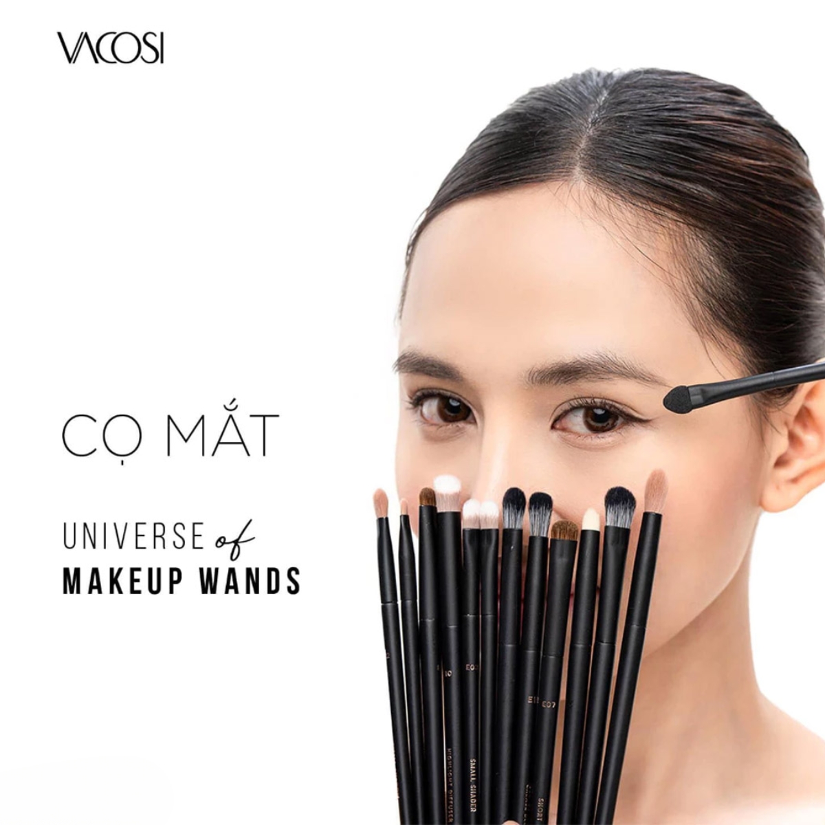 Cọ Tán Phấn Mắt Vacosi Highlight Diffuser Brush - E10