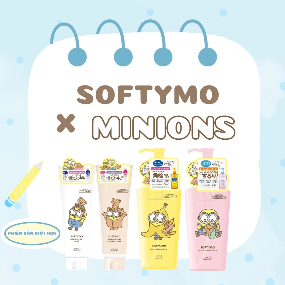 Dầu Tẩy Trang Kosé Softymo Speedy Cleansing Oil (Phiên Bản Minions)