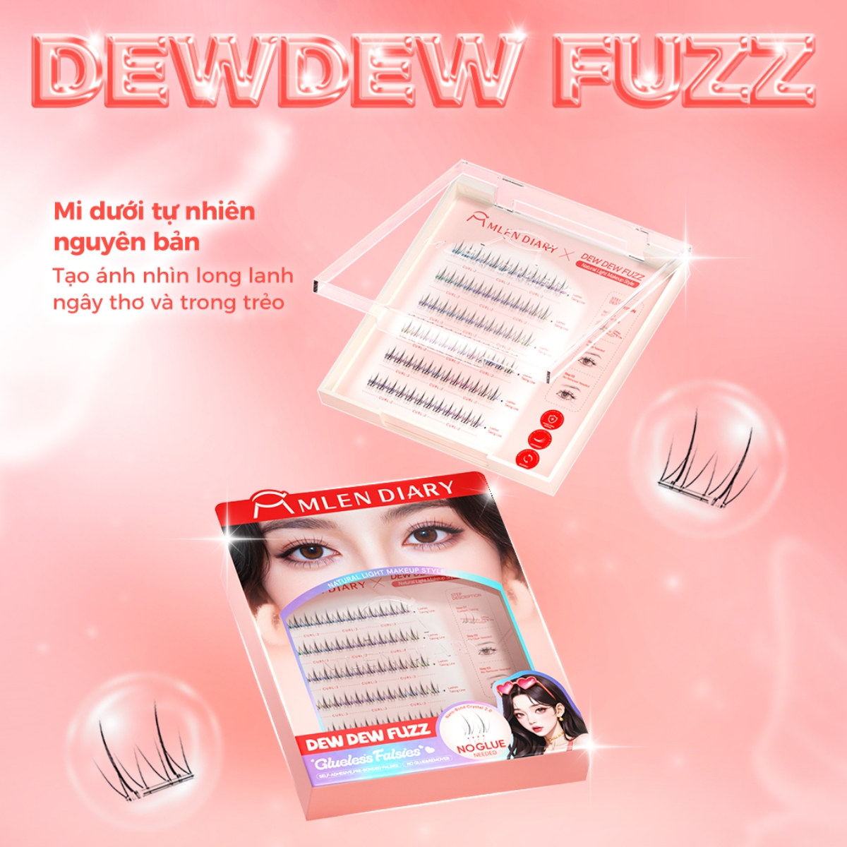 Mi Dưới Mlen Diary Tự Dính - Dew Dew Fuzz