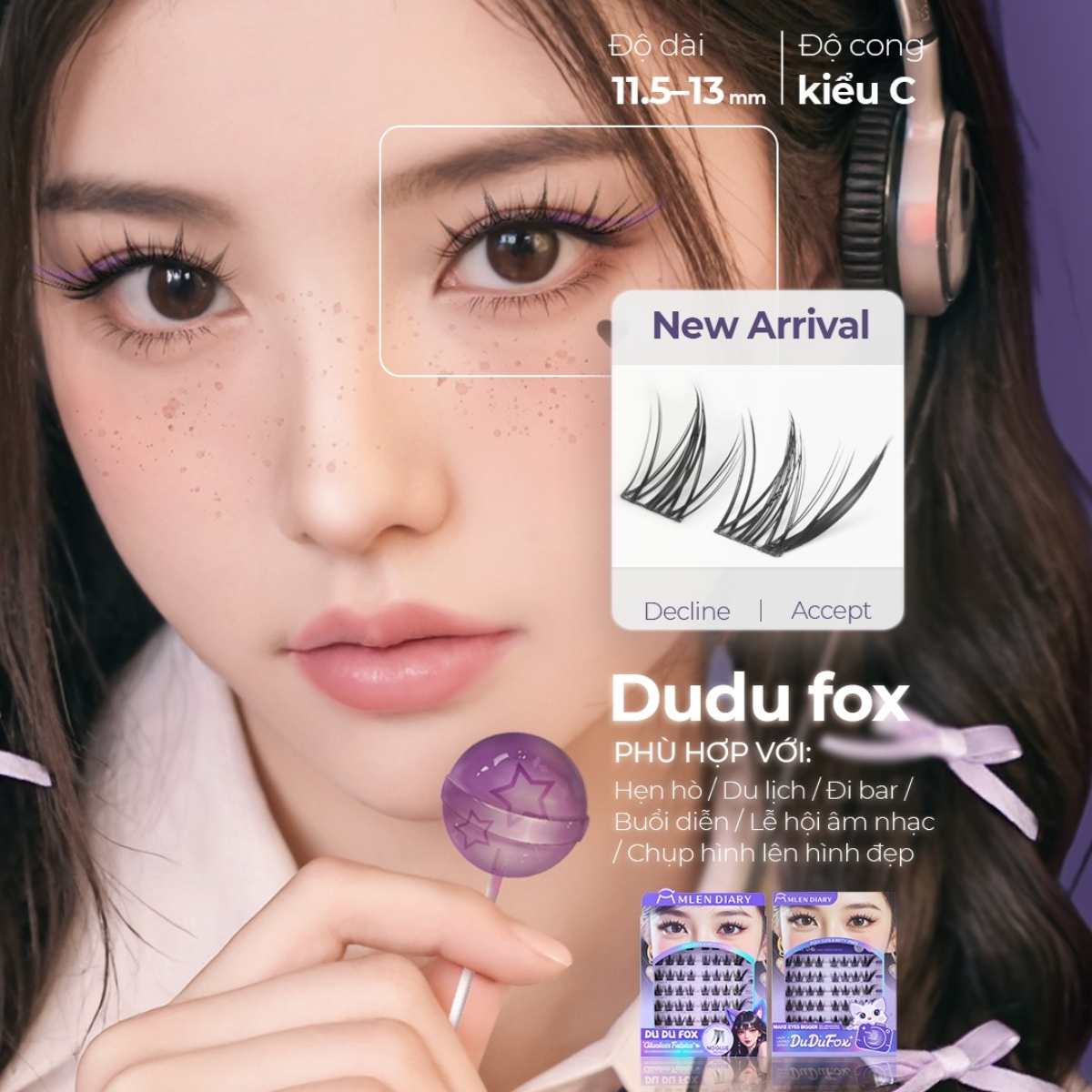 Mi Giả Mlen Diary Tự Dính - Du Du Fox