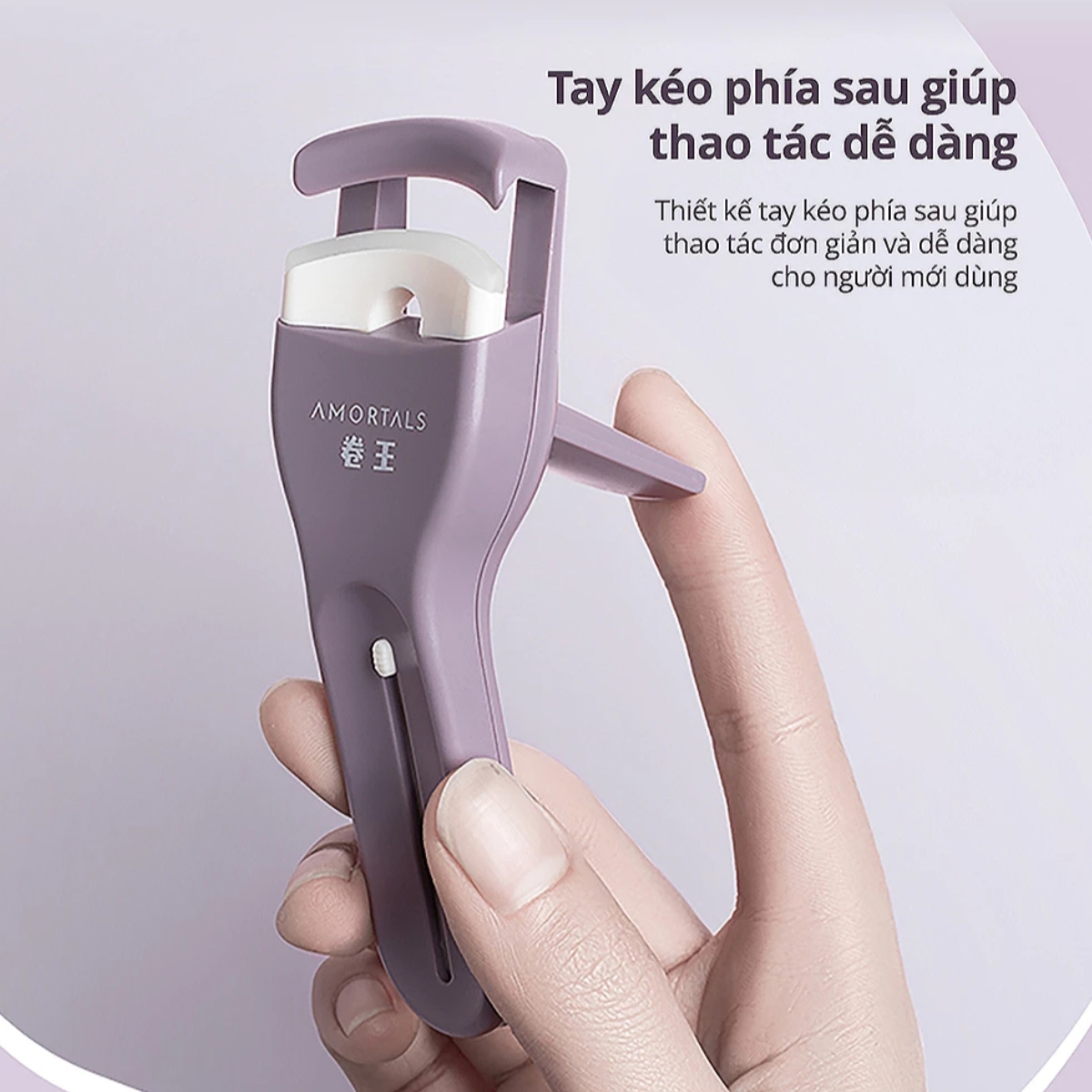 Kẹp Mi Amortal Eyelash Curler Plastic Tím