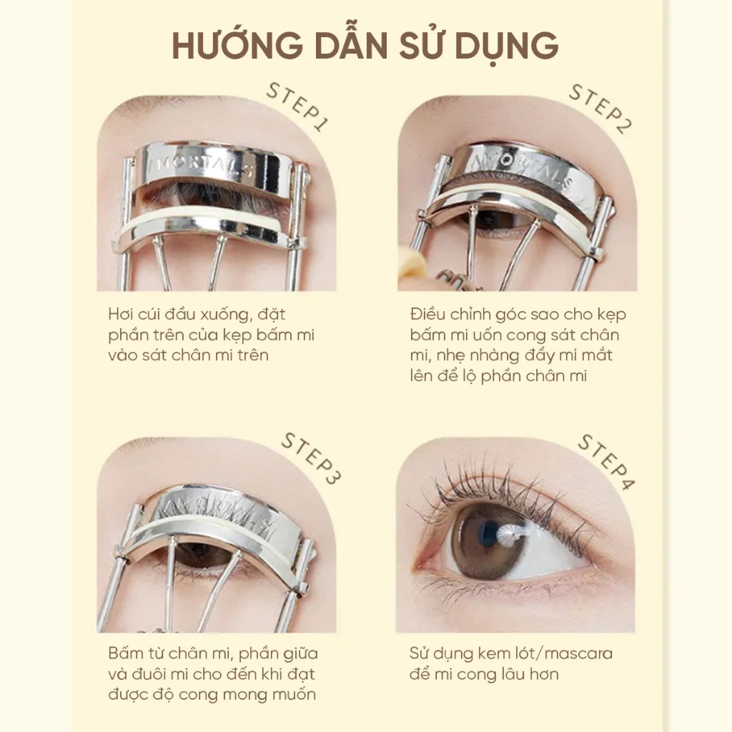 Kẹp Mi Amortal Soaring to Curl Eyelash Curler Vàng