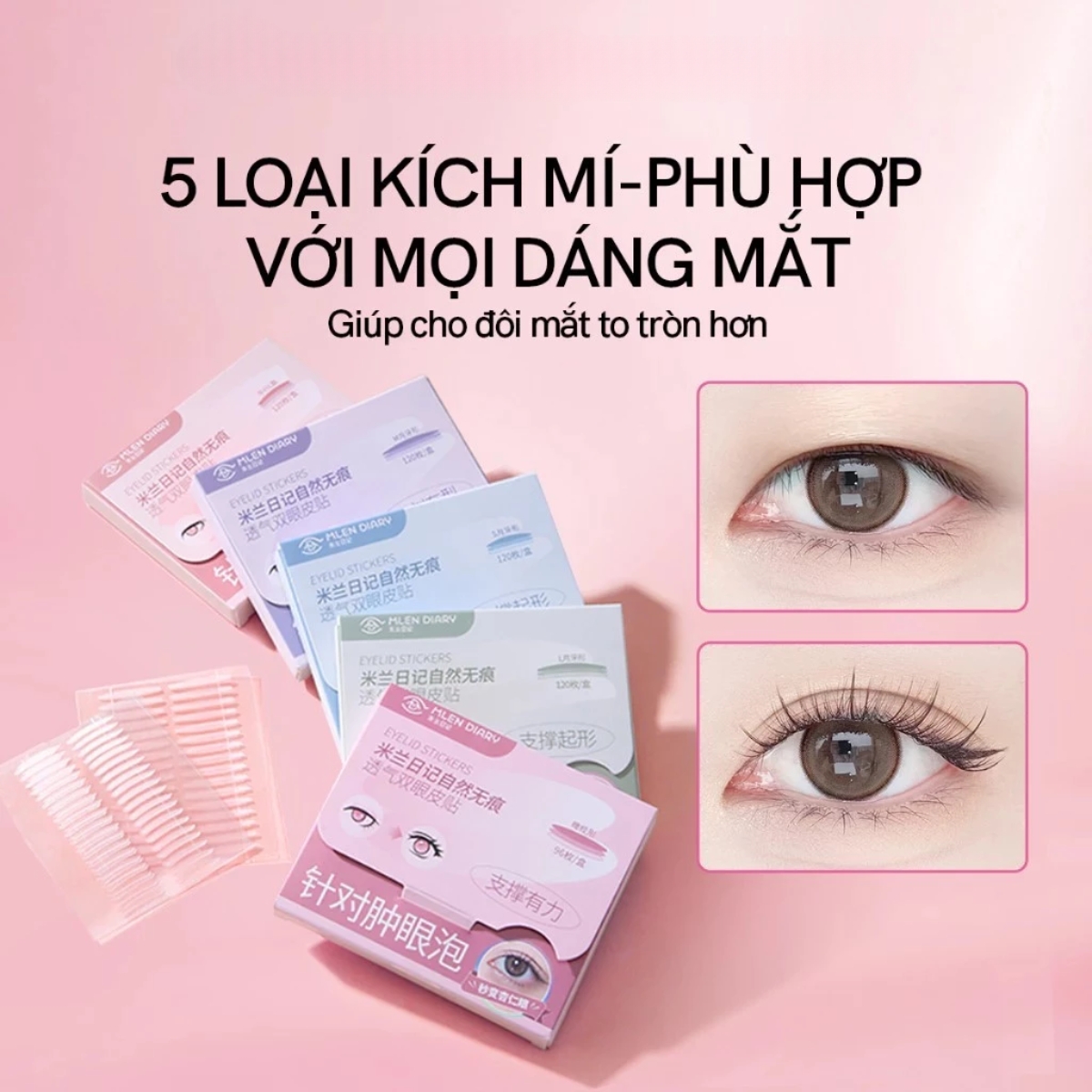 Kích Mí Mlen Diary - Dáng Lưỡi Liềm Size S