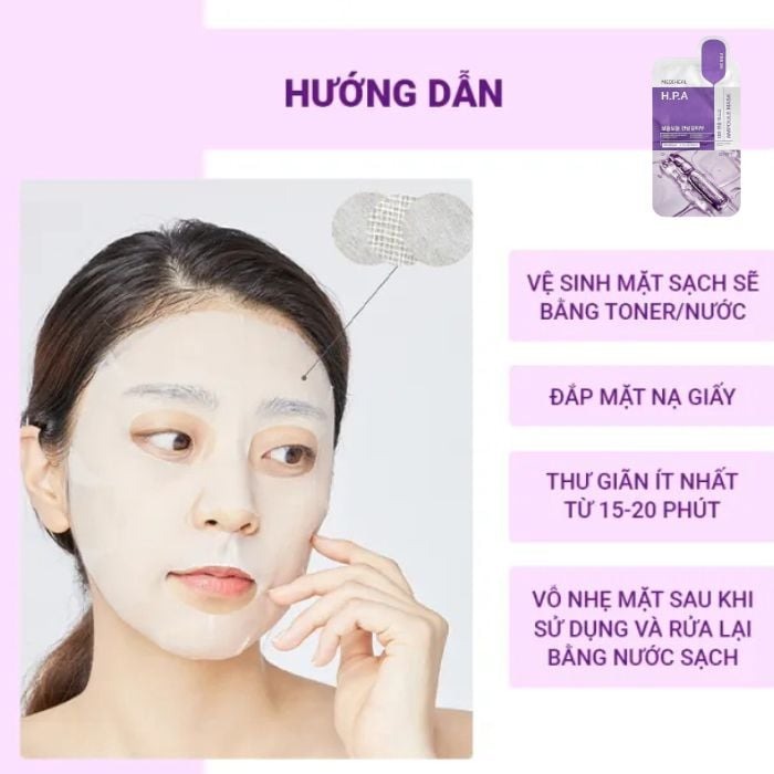 Mặt Nạ Mediheal Derma Ampoule Mask H.P.A (Mẫu mới)