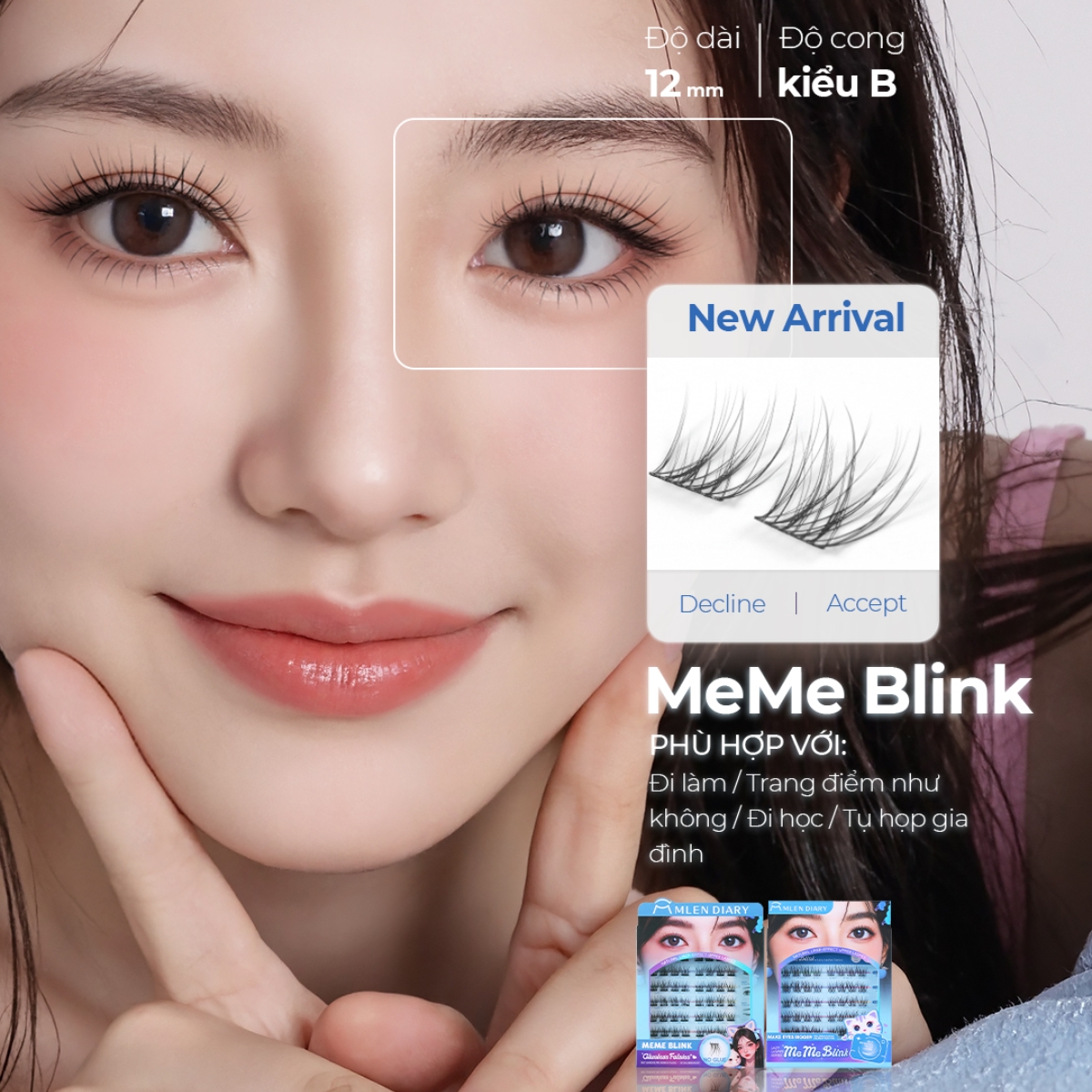Mi Giả Mlen Diary Tự Dính - Meme Blink