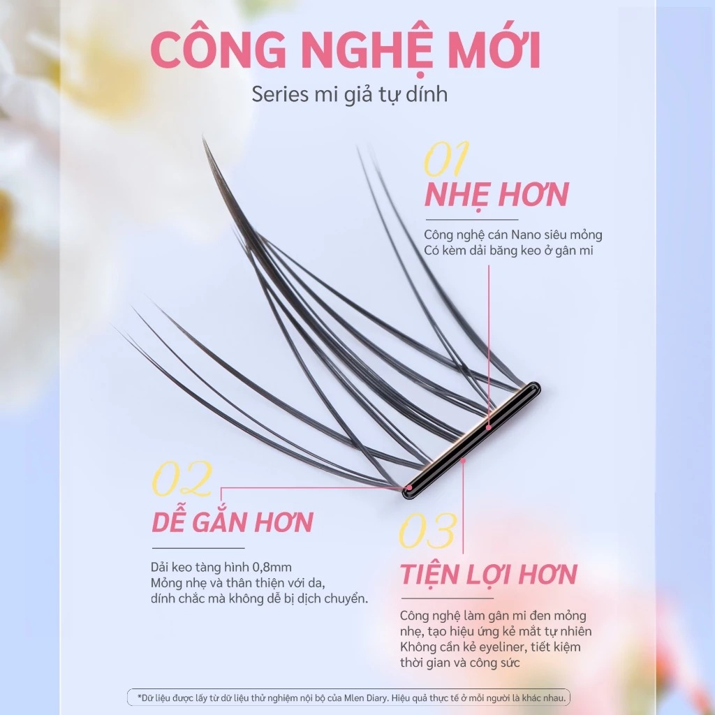 Mi Giả Mlen Diary Tự Dính - Hoa Hướng Dương