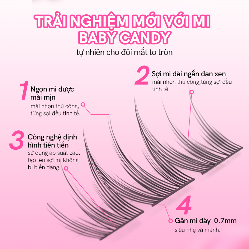 Mi Giả Mlen Diary Kiểu Baby Candy (Hộp To)