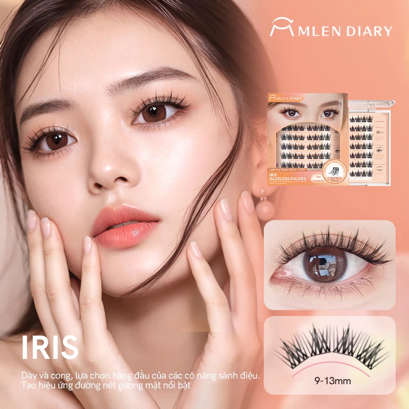Mi Giả Mlen Diary Tự Dính - Hoa Diên Vĩ