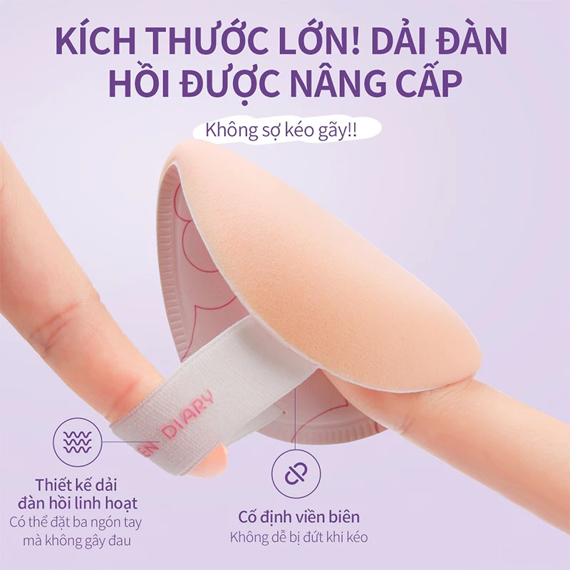 Mút Tán Nền Mlen Diary Hình Tròn (Size Nhỏ)