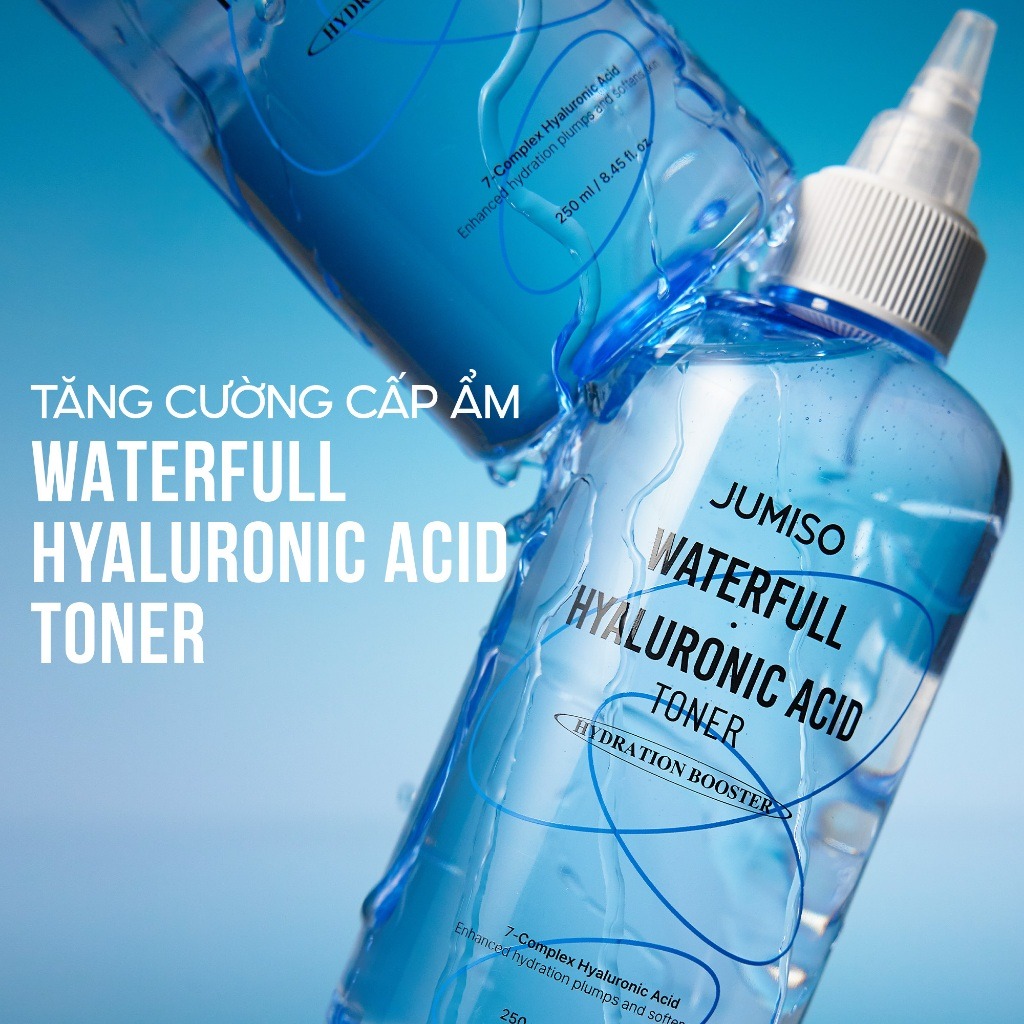 Nước Hoa Hồng Jumiso Cấp Ẩm Waterfull Hyaluronic Acid Toner 250ml
