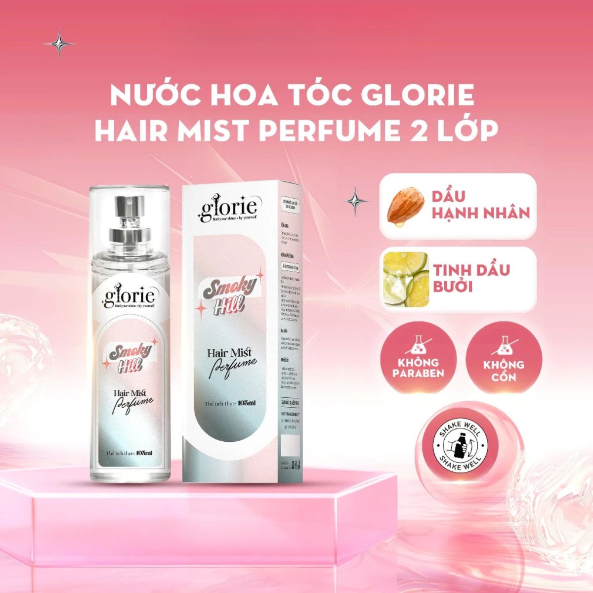 Nước Hoa Tóc Glorie Hair Mist Perfume - Star Bloom