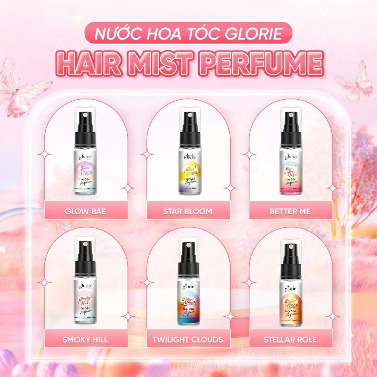 Nước Hoa Tóc Glorie Hair Mist Perfume - Star Bloom